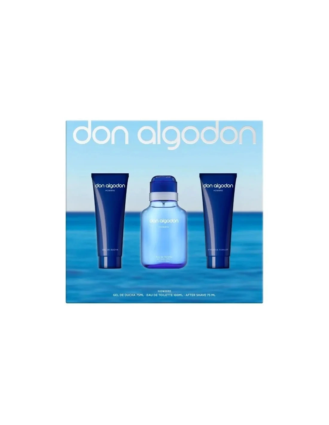 Don Algodón para Hombre Eau de Toilette Spray 100ml Set 3 Pieces