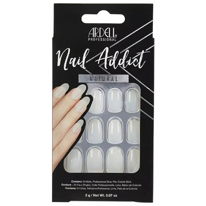 Ardell Nail Addict Natural Oval False Nails - By Mio Perfumería