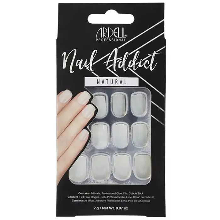 Ardell Nail Addict Natural Squared False Nails - By Mio Perfumería