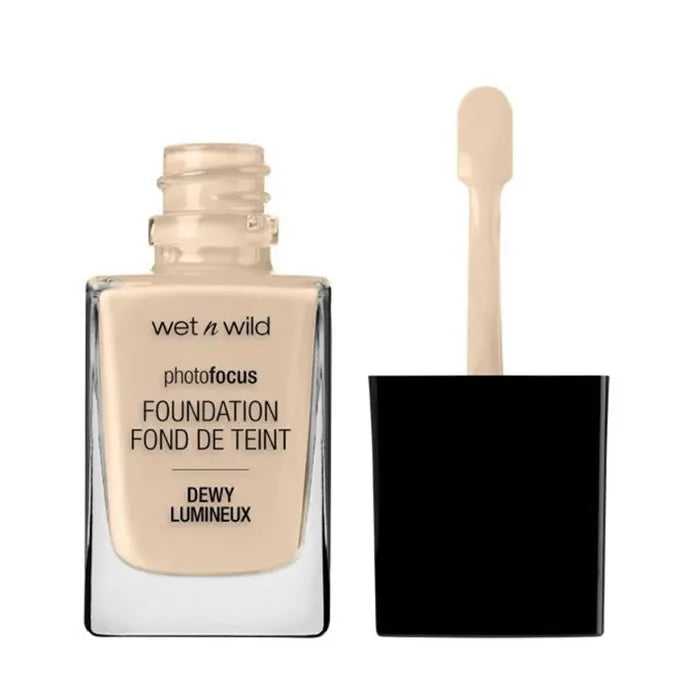 Wet N Wild Photo Focus Foundation Dewy Nude Ivory 28ml - By Mio Perfumería