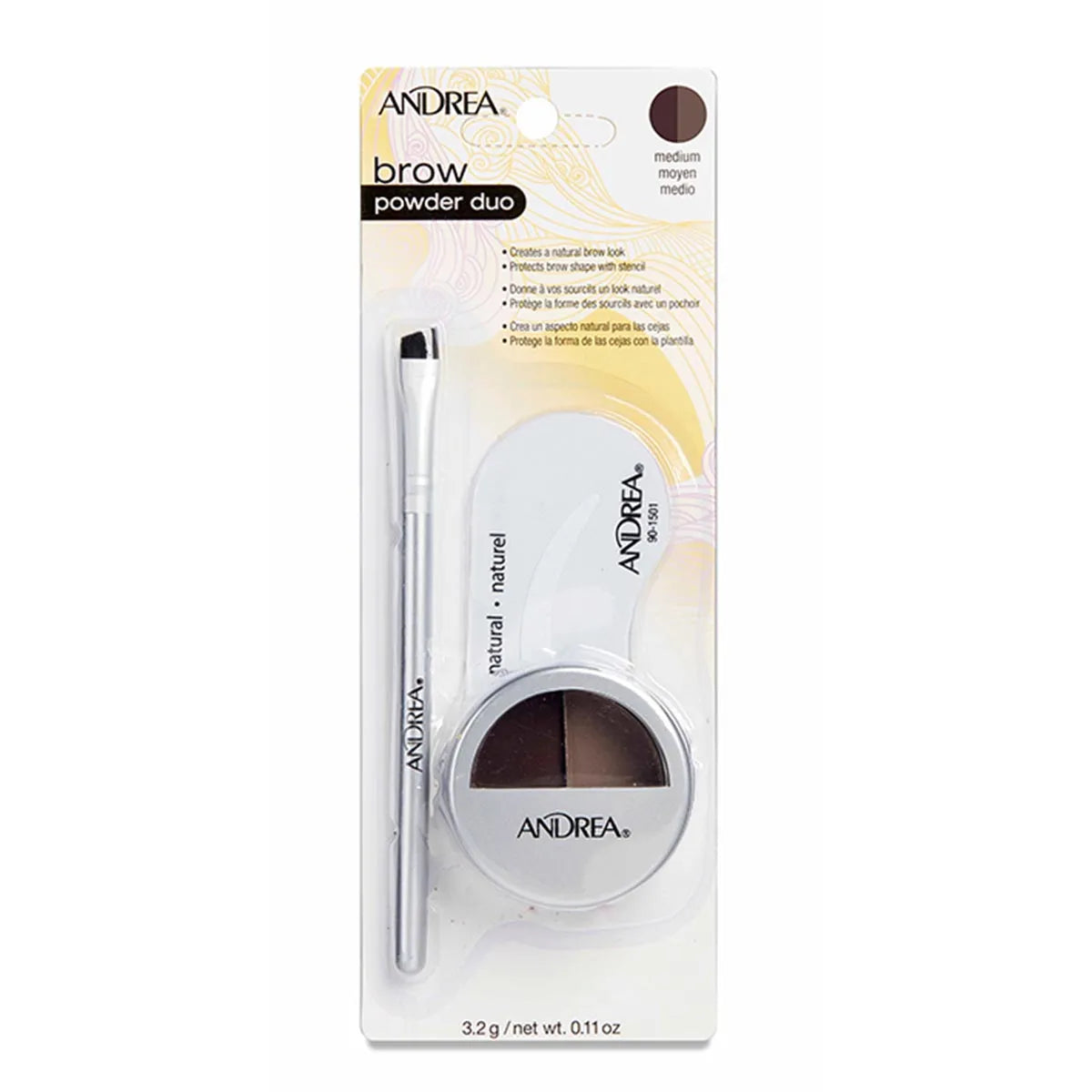 Eurostil Cejas Andrea Powder Duo Marron Medio 1un - By Mio Perfumería
