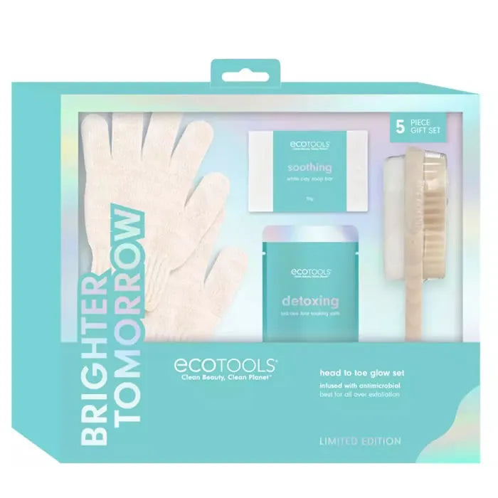 Ecotools Brighter Tomorrow Glow Head to Toe Set 4 Pieces - By Mio Perfumería