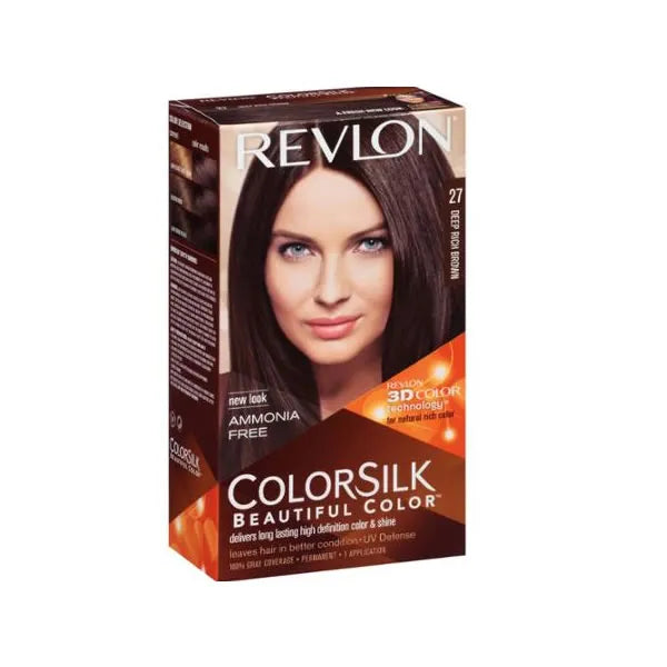 Revlon Colorsilk Ammonia Free 27 Deep Rich Brown - By Mio Perfumería