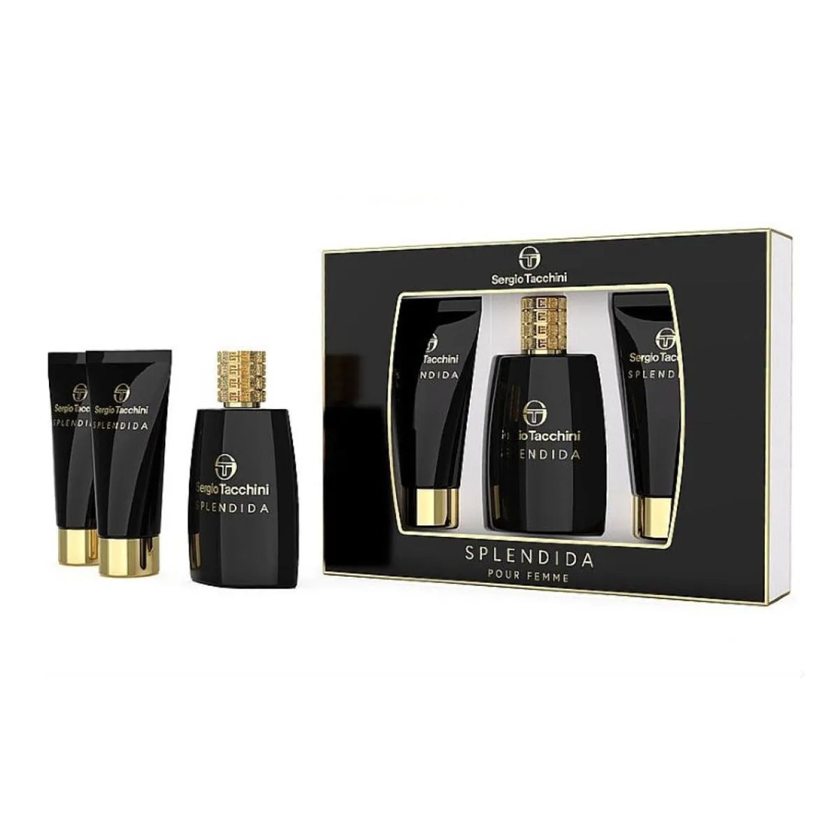 Sergio Tacchini Splendida Pour Femme Eau De Parfum 100ml Locion Corporal Perfumada 100ml Gel De Baó 100ml - By Mio Perfumería