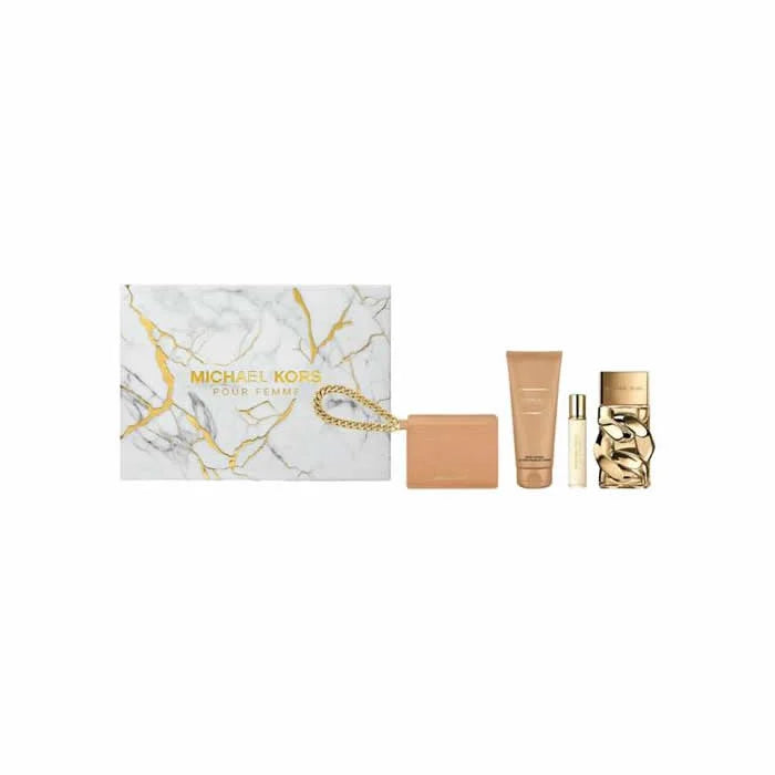 Michael Kors Pour Femme Eau De Parfum Spray 100ml Set 4 Pieces - By Mio Perfumería