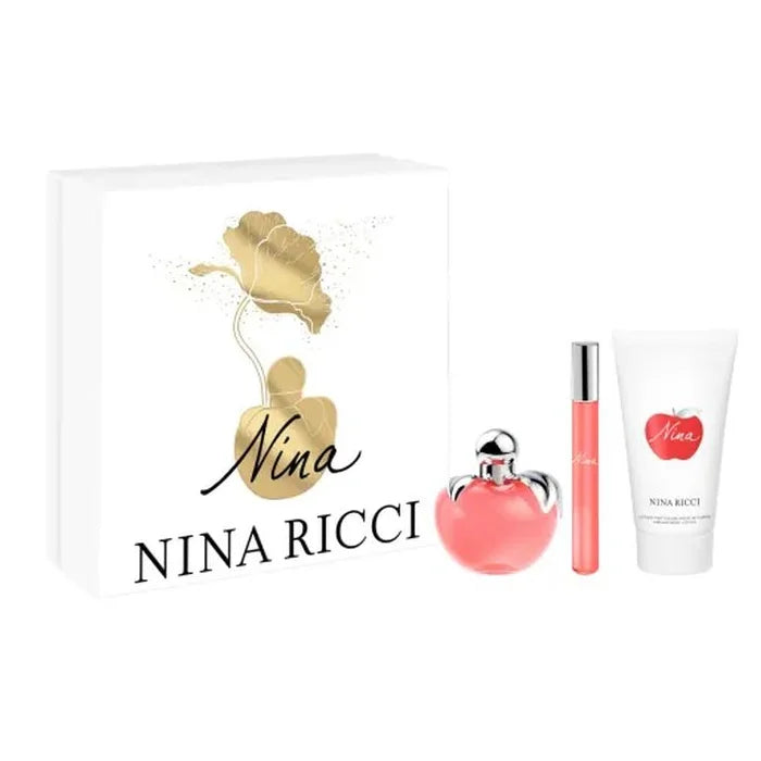 Nina Ricci Nina Eau De Toilette Spray 50ml Set 3 Pieces - By Mio Perfumería
