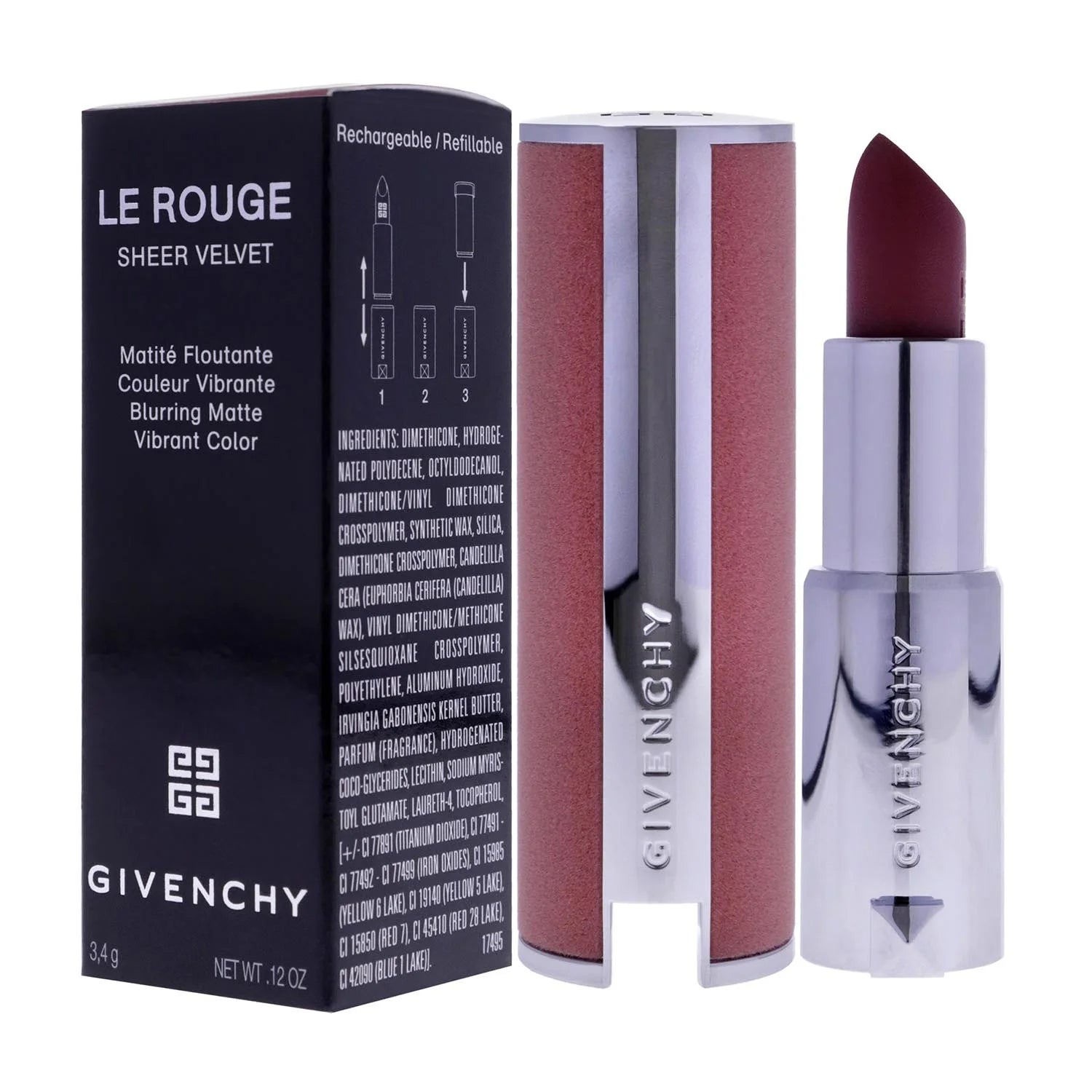 Givenchy Le Rouge Sheer Velvet N 16 Nude Boisé - By Mio Perfumería