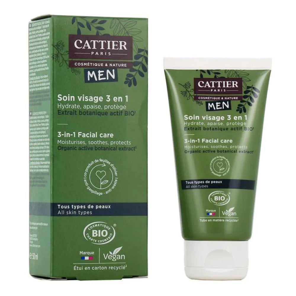 Cattier Paris Cattier Homme Cuidado Facial 3 En 1 50ml - By Mio Perfumería