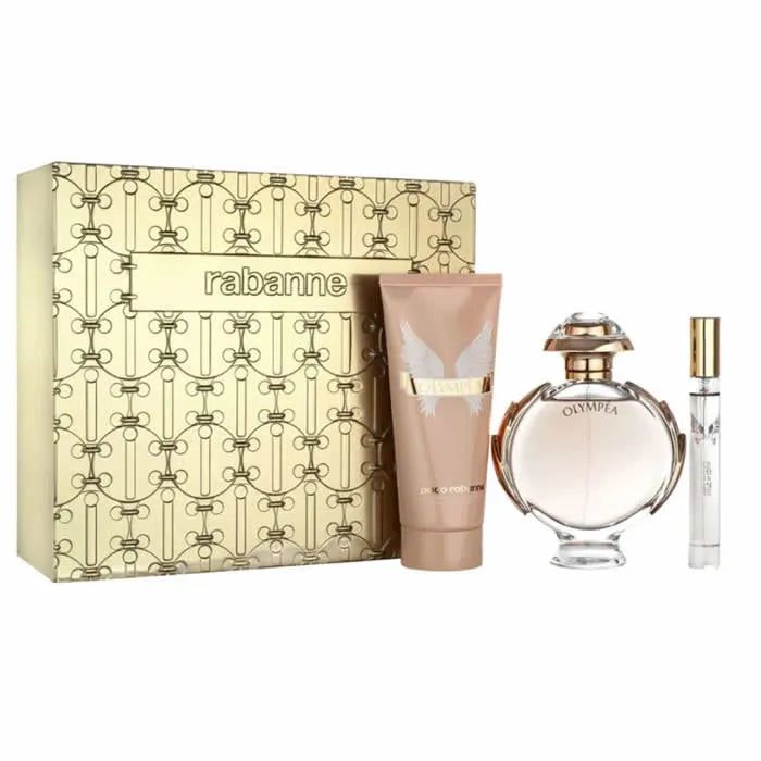 Paco Rabanne Olympea Eau De Parfum Spray 80ml Set 3 Pieces - By Mio Perfumería