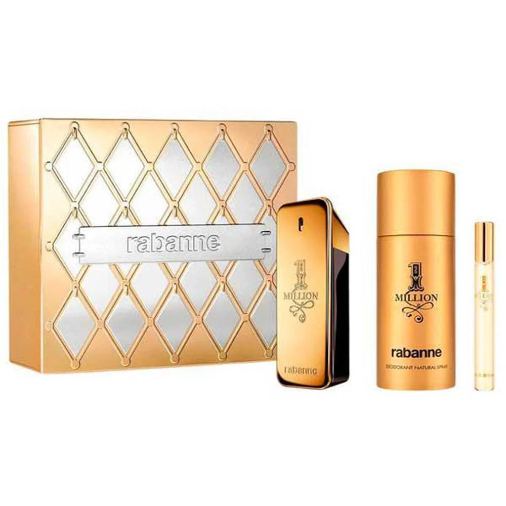 Paco Rabanne Estuche 1 Million Eau De Toilette 100ml Desodorante 150ml Eau De Toilette 10ml - By Mio Perfumería