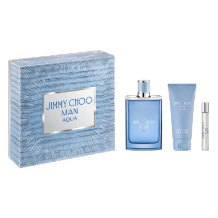 Jimmy Choo Man Aqua Eau De Toilette Spray 100ml Set 3 Pieces - By Mio Perfumería