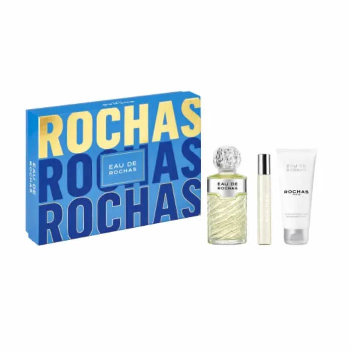 Rochas Eau De Rochas Eau De Toilette Spray 100ml Set 3 Pieces - By Mio Perfumería