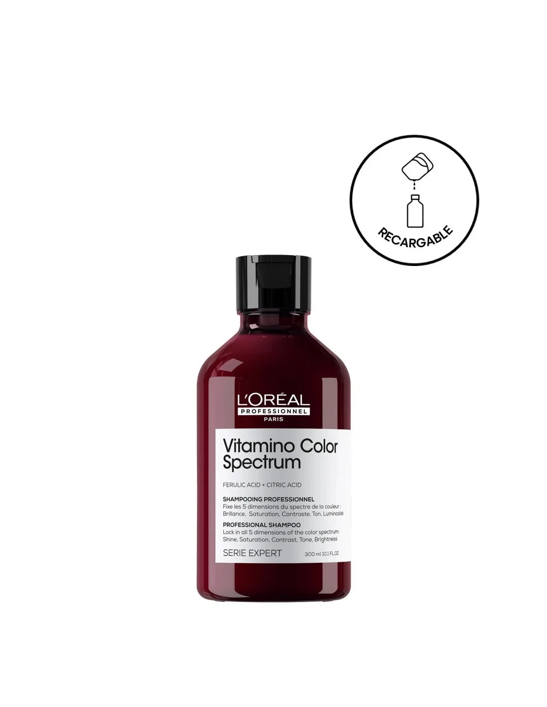 L'oreal Professionnel Vitamino Color Spectrum Champú Sin Sulfatos, Para Cabello Teñido, Fija El Color 300ml
