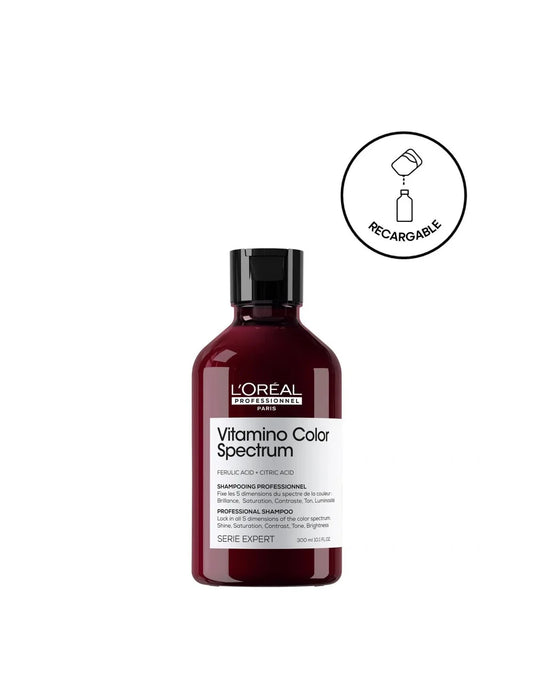 L'oreal Professionnel Vitamino Color Spectrum Champú Sin Sulfatos, Para Cabello Teñido, Fija El Color 300ml