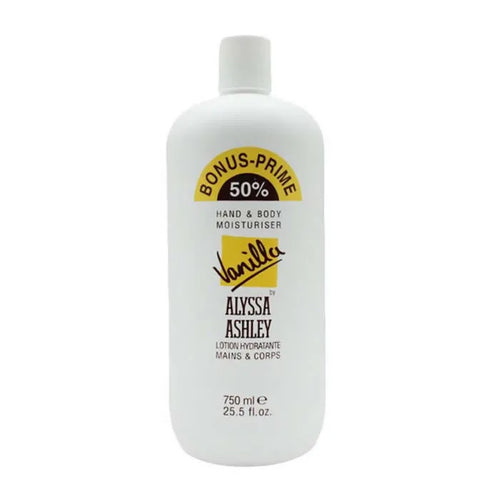 Alyssa Ashley Vanilla Hand And Body Moisturizer 750ml - By Mio Perfumería