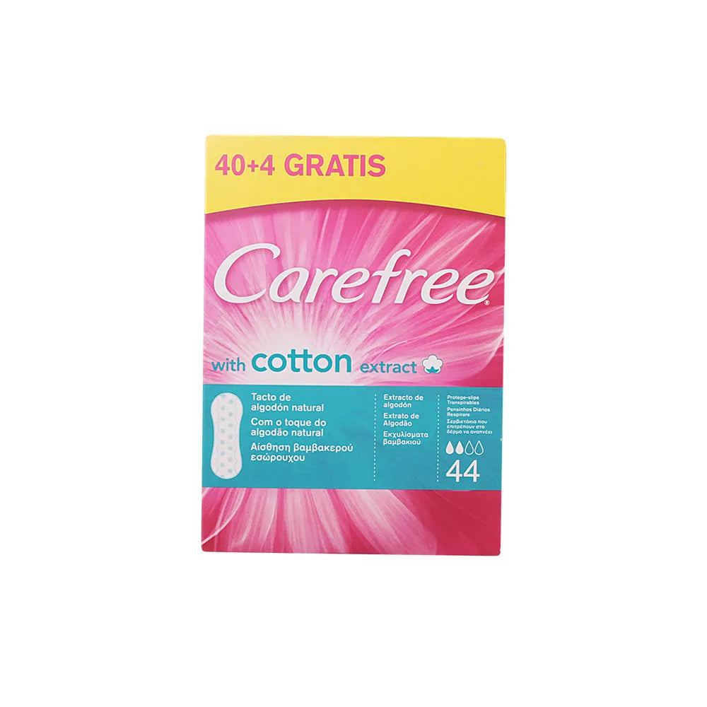 Carefree With Cotton Extract Pantyliners 44 Units - By Mio Perfumería