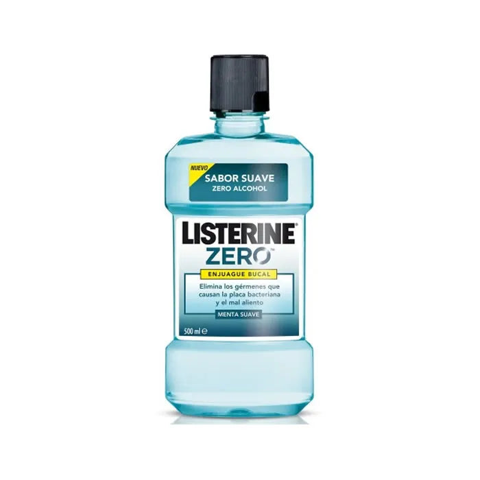 Listerine Zero Alcohol Mouthwash Soft Mint 500ml - By Mio Perfumería