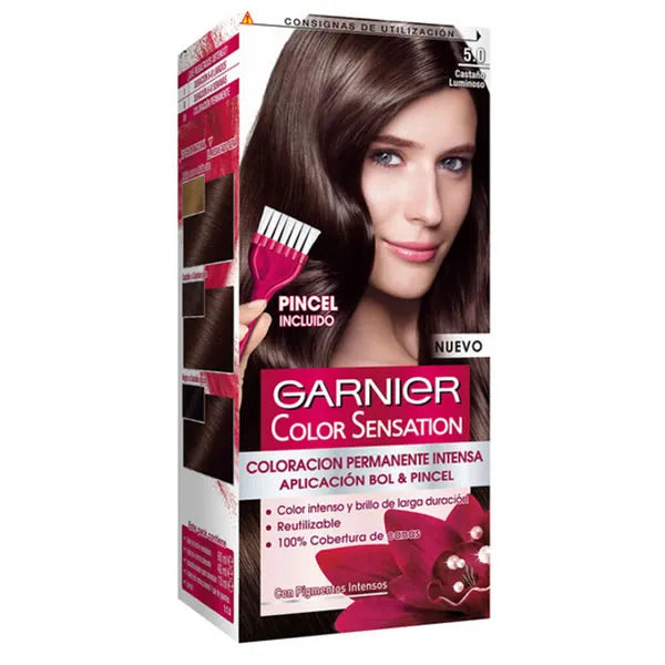 Garnier Color Sensation 5 Castaño Luminoso - By Mio Perfumería