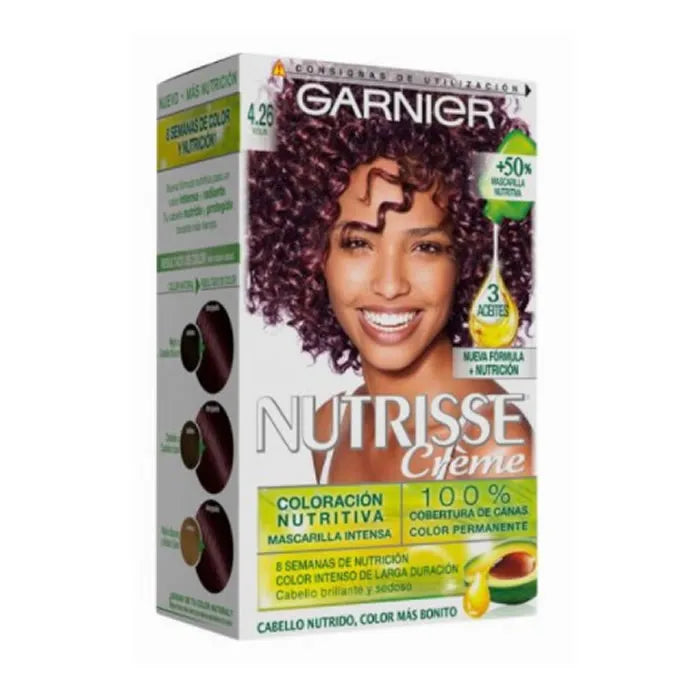 Garnier Nutrisse Crème Nourishing Color 4.26 Violin - By Mio Perfumería