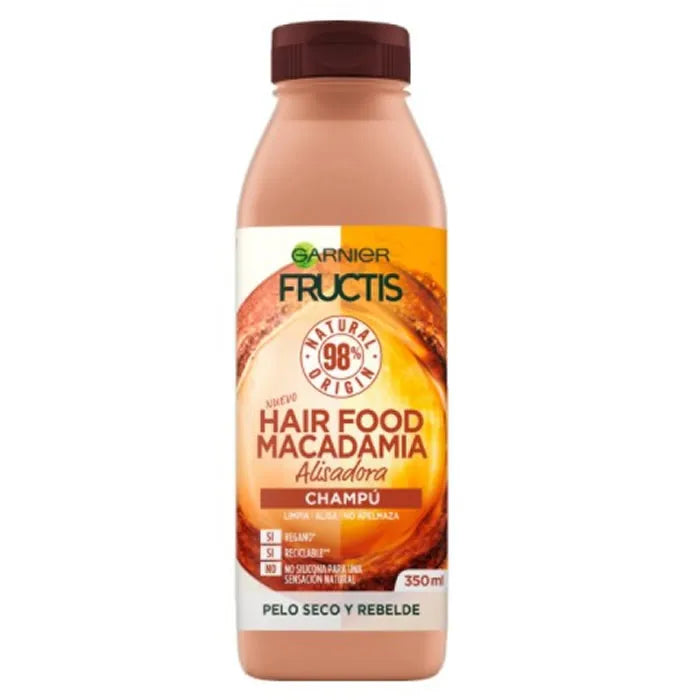 Garnier Fructis Hair Food Macadamia Straightening Shampoo 350ml - By Mio Perfumería