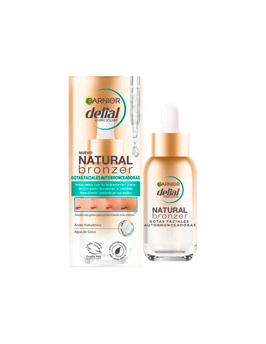 Delial Natural Bronzer Gotas Faciales Autobornceadoras 30ml - By Mio Perfumería