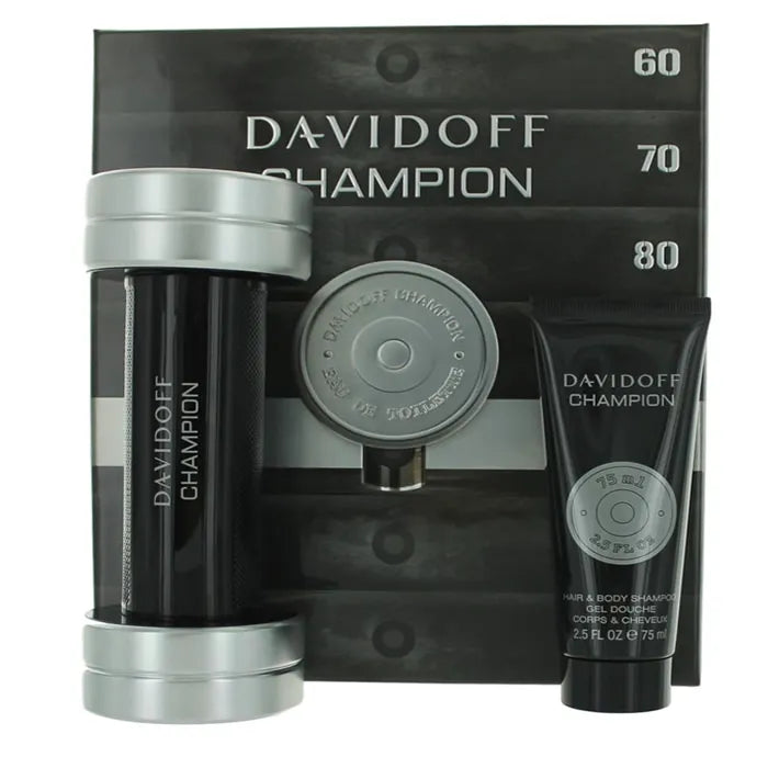 Davidoff Champion Eau De Toilette Spray 90ml Set 2 Pieces - By Mio Perfumería