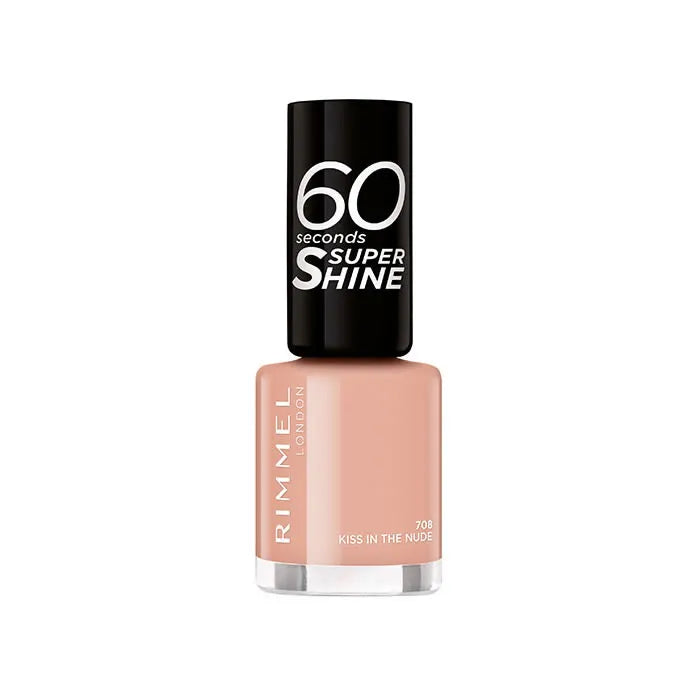 Rimmel 60 Seconds Super Shine 708 Kiss In The Nude - By Mio Perfumería