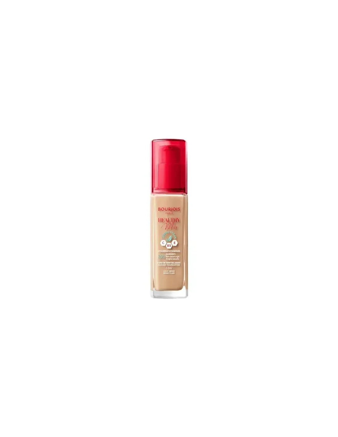 Bourjois Healthy Mix Radiant Foundation 53-Light Beige 30ml - By Mio Perfumería