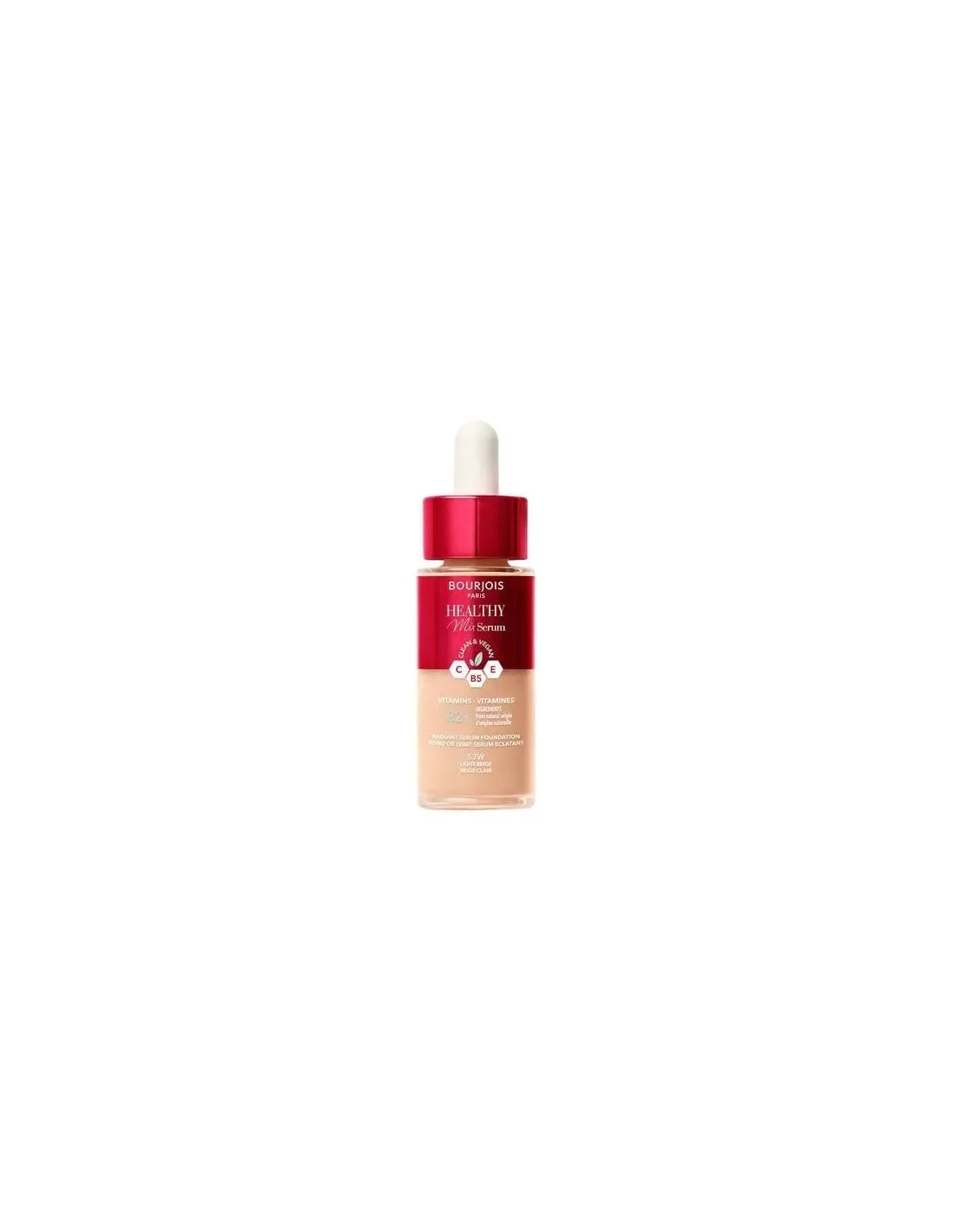 Bourjois Healthy Mix Serum Foundation Base De Maquillaje 53w-Light Beige 30ml - By Mio Perfumería