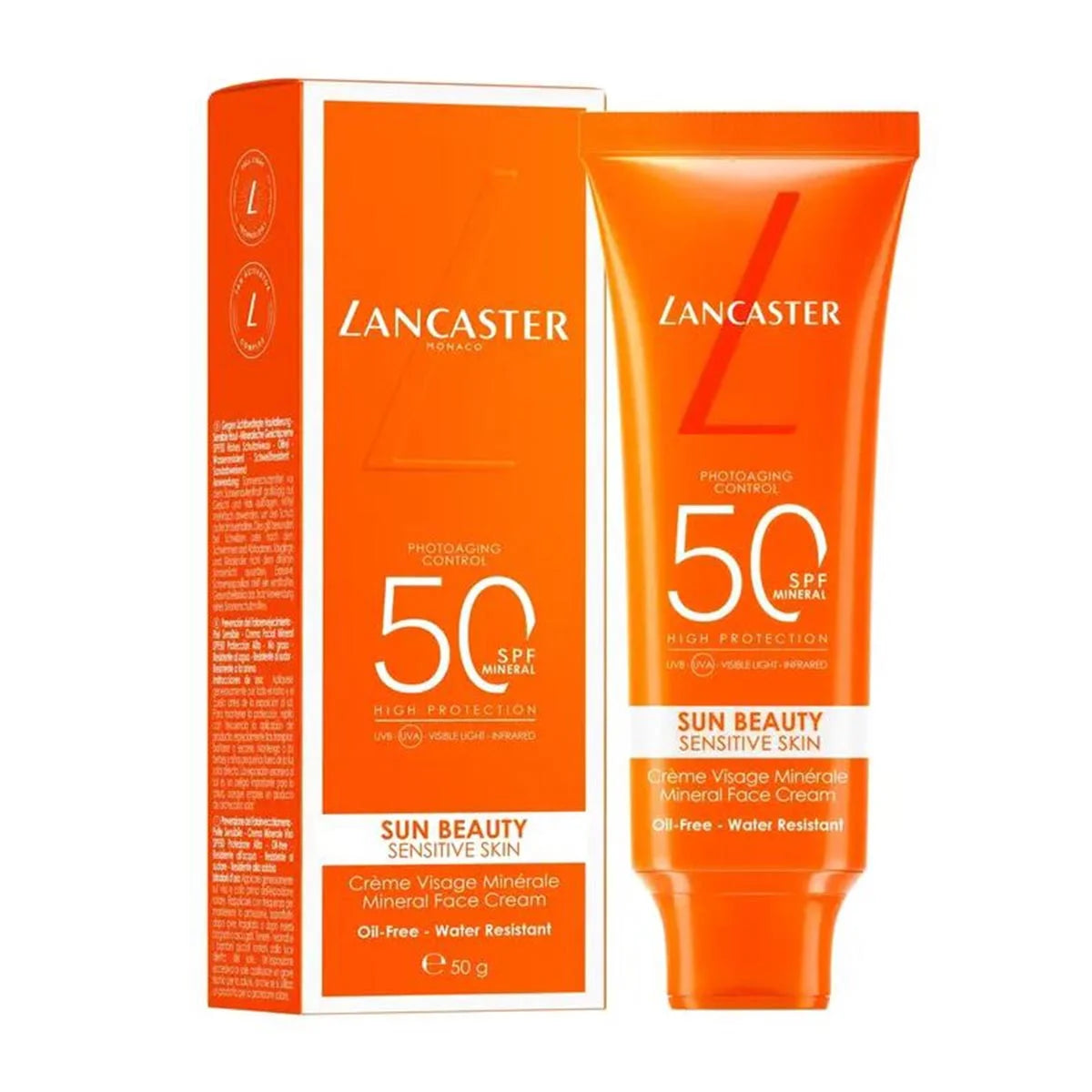 Lancaster Sun Beauty Crema Facial Piel Sensible Spf50 50ml - By Mio Perfumería