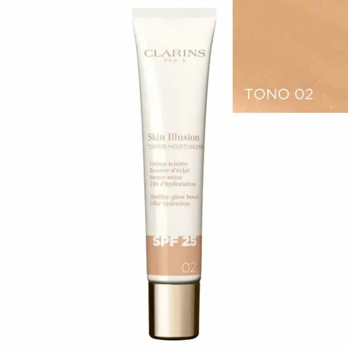 Clarins Skin Illusion Tinted Moisturizer Spf25 02 40ml - By Mio Perfumería