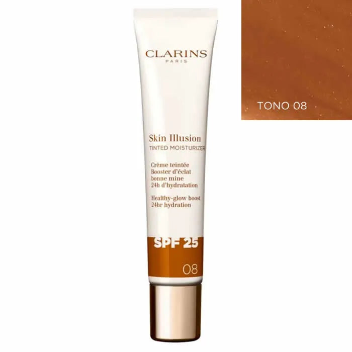 Clarins Skin Illusion Tinted Moisturizer Spf25 08 40ml - By Mio Perfumería