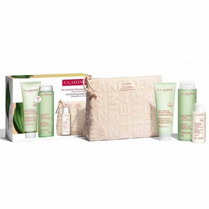 Clarins Purifying Gentle Foaming Cleanser 125ml Set 3 Pieces - By Mio Perfumería