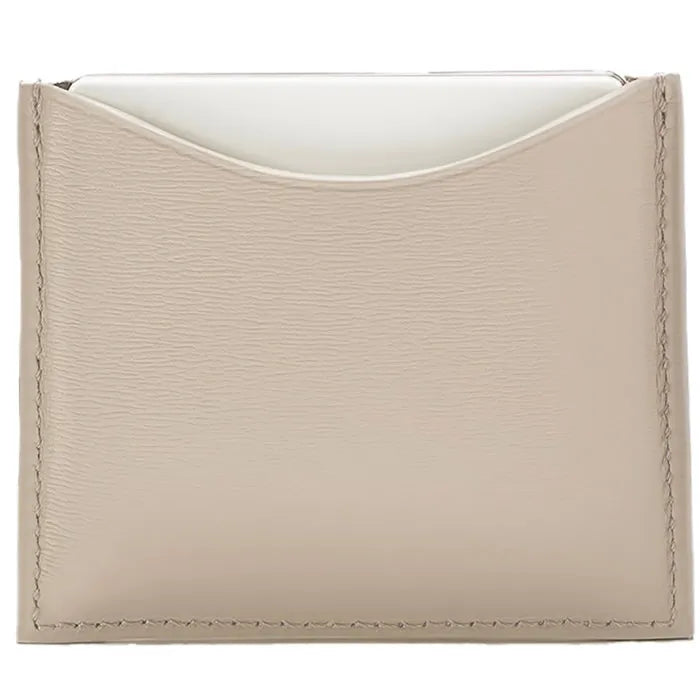 La Bouche Rouge Beige Leather Compact Case - By Mio Perfumería