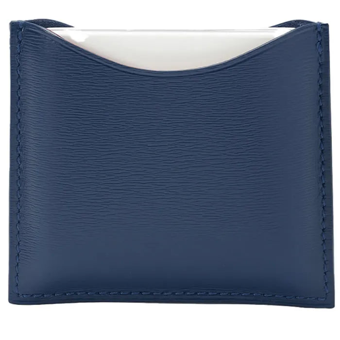 La Bouche Rouge Navy Blue Leather Compact Case - By Mio Perfumería
