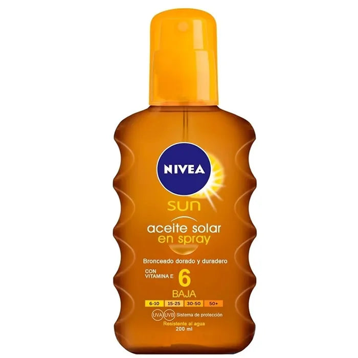 Nivea Sun Oil Spray Spf 6 200ml - By Mio Perfumería