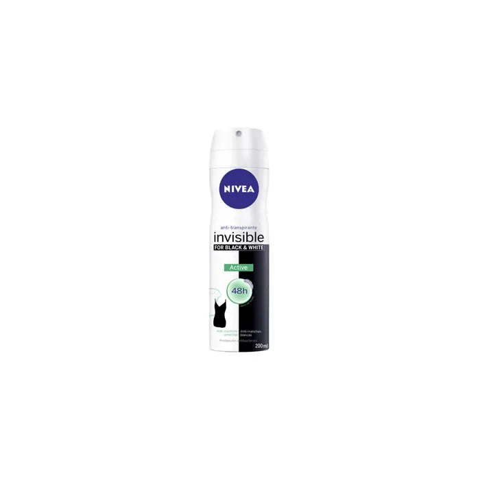 Nivea Black & White Active Deodorant Spray 200ml - By Mio Perfumería