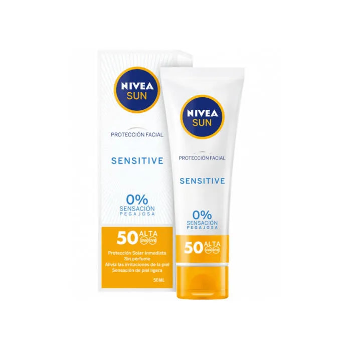 Nivea Sun Facial Sensitive Spf50 50ml - By Mio Perfumería