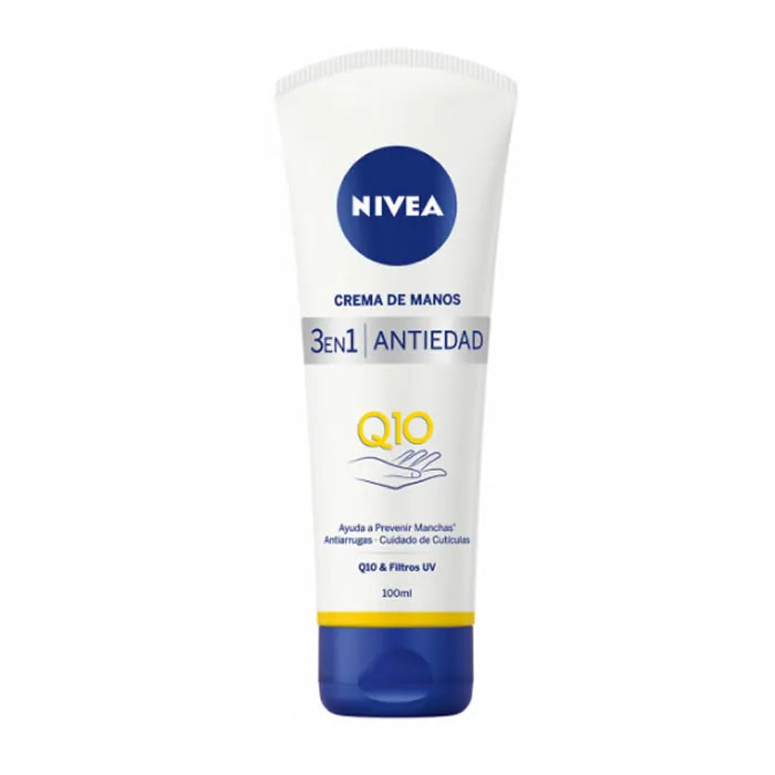 Nivea 3 In 1 Q10 Anti-Age Care Hand Cream 100ml - By Mio Perfumería