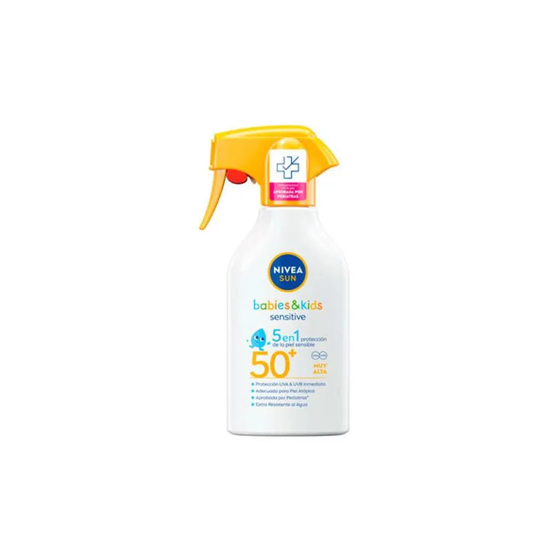 Nivea Sun Babies y Kids Sensitive Spf50 Pistola 270ml - By Mio Perfumería