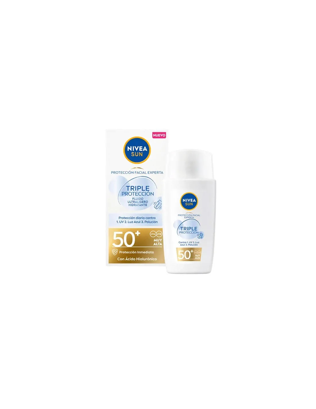 Nivea Sun Triple Proteccion Fluido Ultraligero Facial Spf50 40ml - By Mio Perfumería