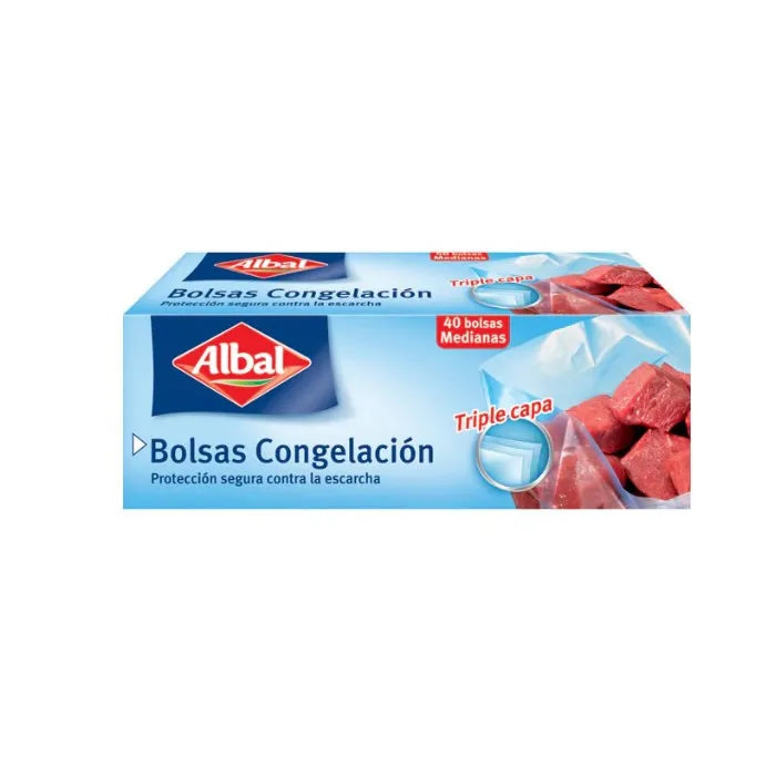 Albal Medium Triple Layer Freezing Bag 40 Units - By Mio Perfumería