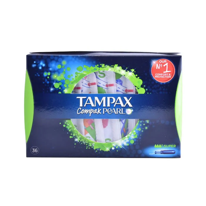 Tampax Pearl Compak Super 36 Units - By Mio Perfumería