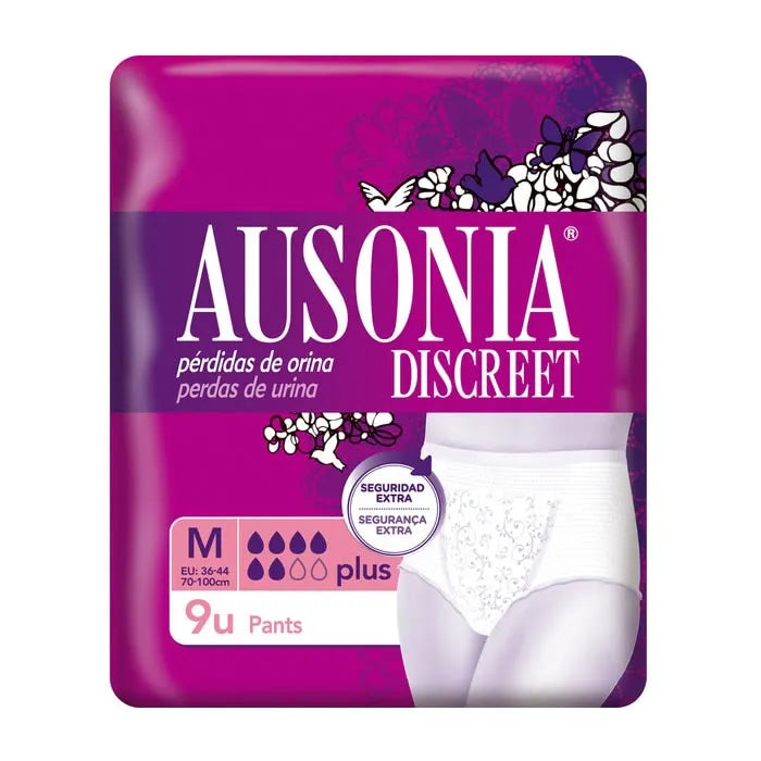 Ausonia Discreet M Plus Pants 9 Units - By Mio Perfumería