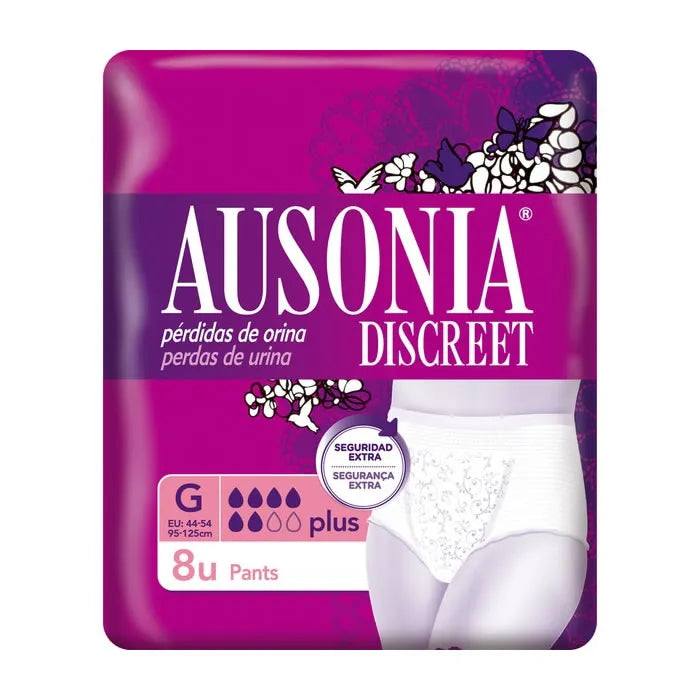 Ausonia Discreet G Plus Pants 8 Units - By Mio Perfumería