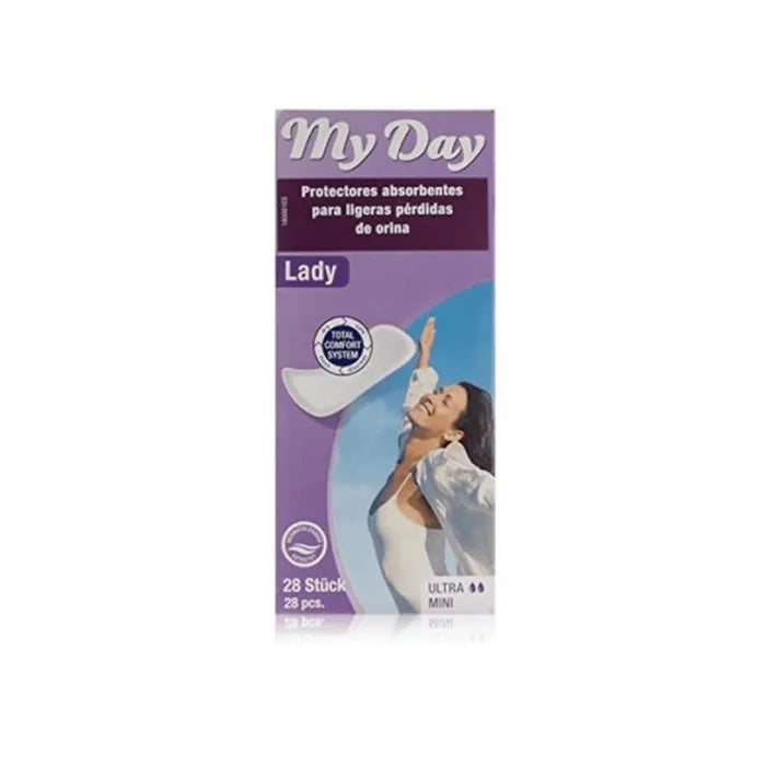 My Day Incontinence Absorbent Protector Ultra Mini 28 Units - By Mio Perfumería
