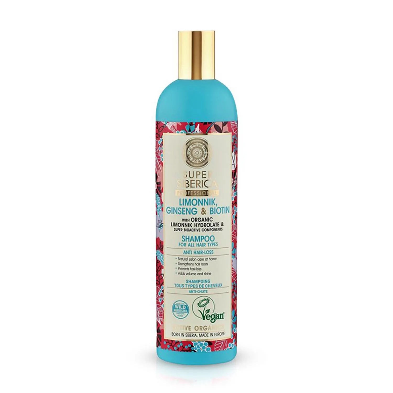 Natura Siberica Schizandra Ginseng y Biotina Champu Profesional 400ml - By Mio Perfumería