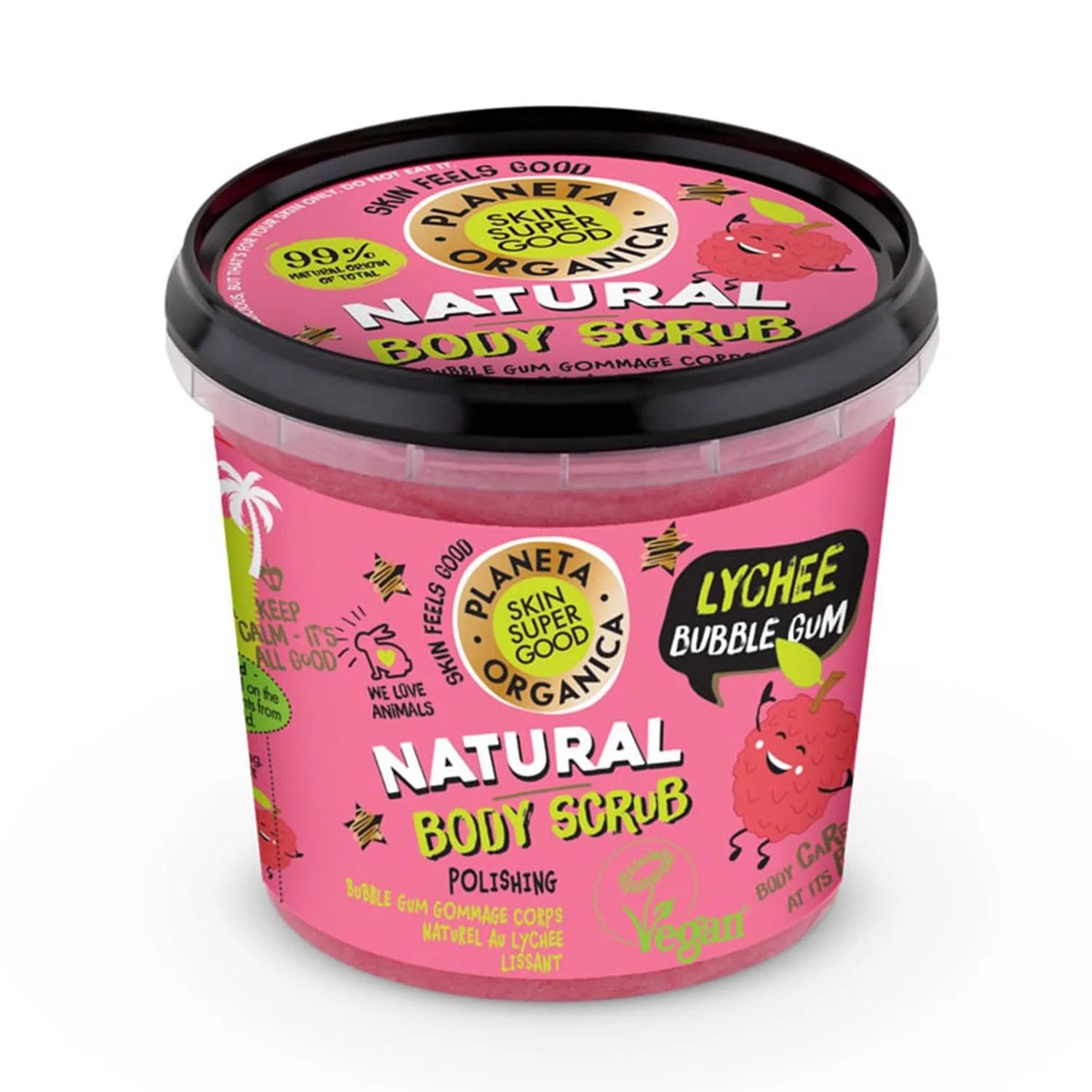 Natura Siberica Skin Super Good Natural Body Scrub Lychee Gum 360ml - By Mio Perfumería