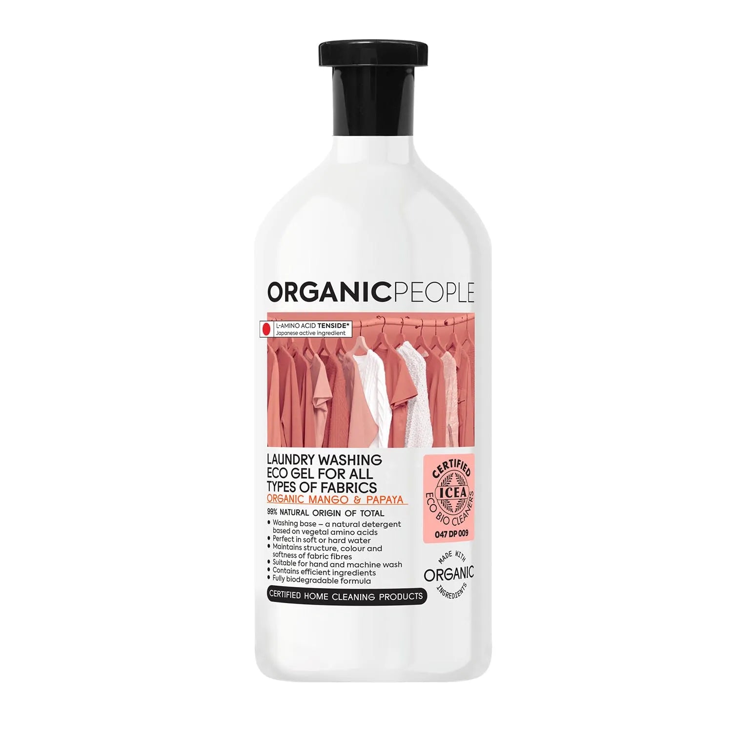 Organic People For All Types Of Fabrics Mango y Papaya Laundry Washing Eco Gel 200ml - By Mio Perfumería