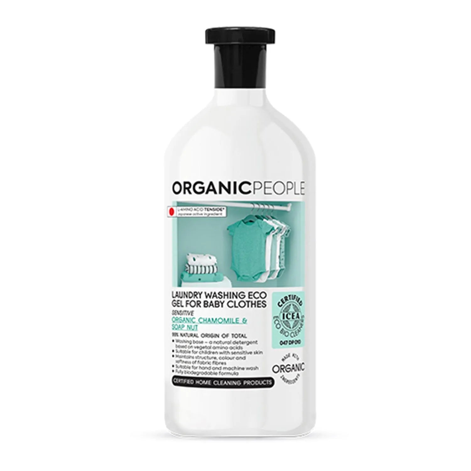 Organic People For Baby Clothes Chamomile y Soap Nut Laundry Washing Eco Gel 200ml - By Mio Perfumería